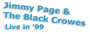Jimmy Page and the Black Crowes - Live in 1999